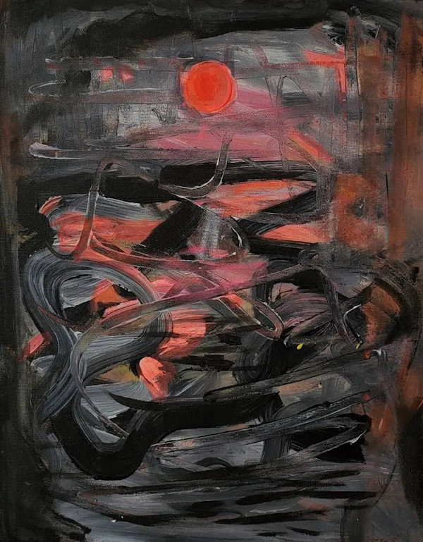 Anastasia Mastilovic, Sinister Sundown (framed) by Da Silva Gallery / GALLERyLABS