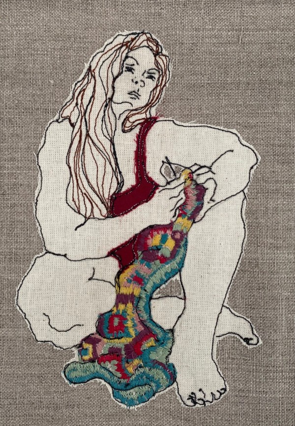 Crochet Demon thread Sketch by Juliet D Collins