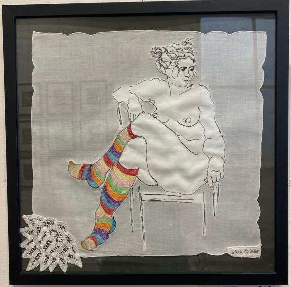 Ms Stripey Socks IV by Juliet D Collins