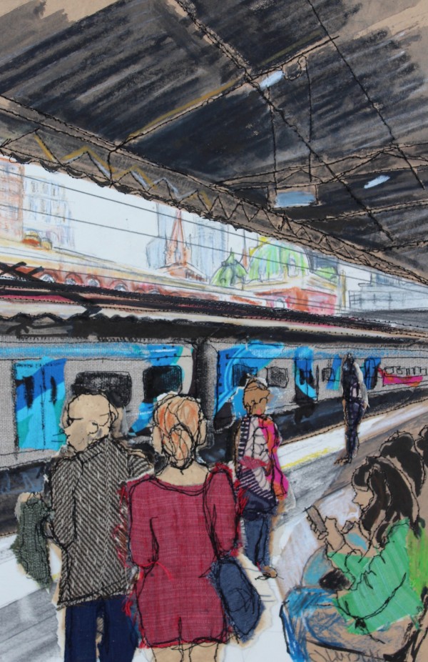 Platform 8, Flinders St Station by Juliet D Collins