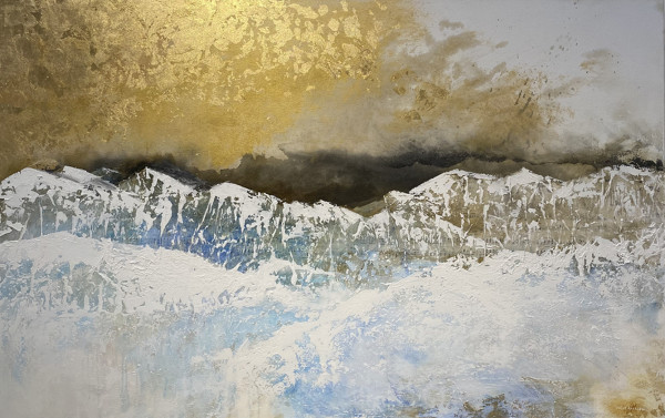 Clair de Lune Mountains by Julie Anna Lewis