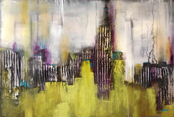 Abstract Cityscape by Julie Anna Lewis