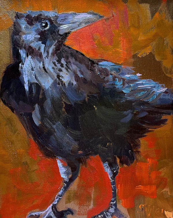 Halloween Crow by susan tyler