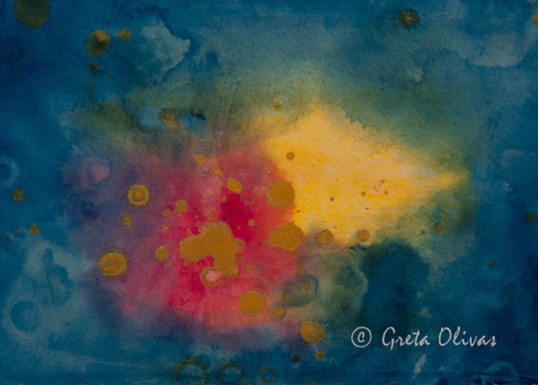 Little Blue Cosmos #10 by Greta Olivas