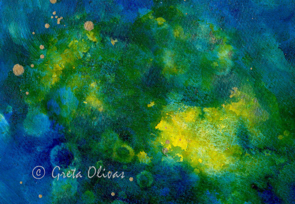 Little Blue Cosmos #18 by Greta Olivas