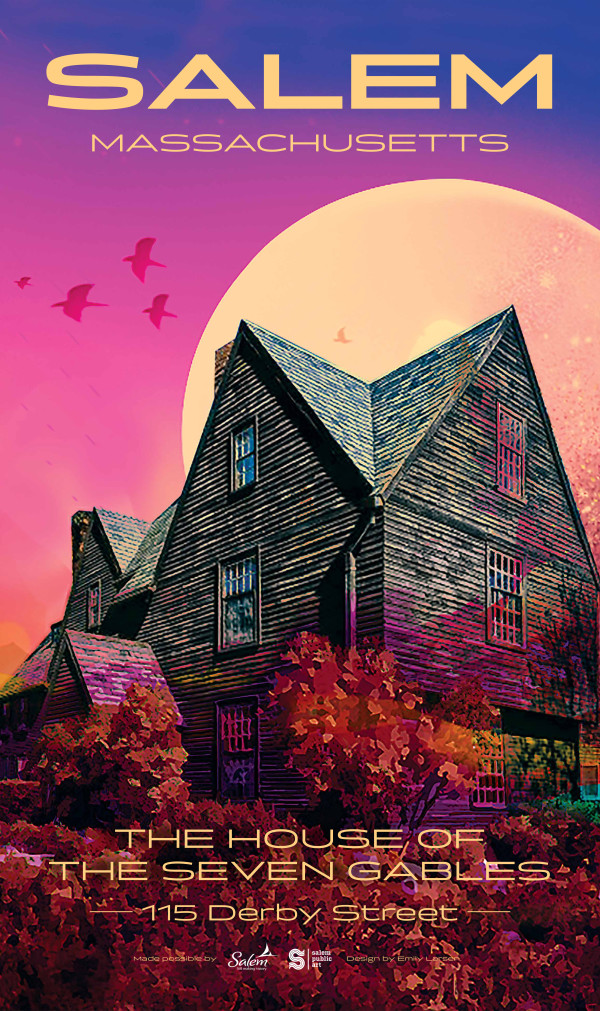 South Harbor Garage Poster Series: The House of the Seven Gables by Emily Larsen