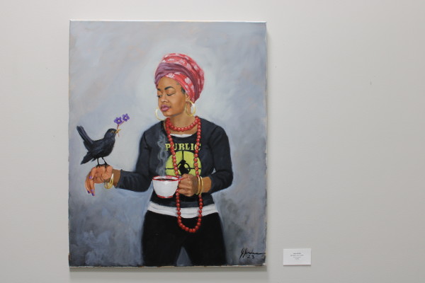 Black Bird with Coffee by Jerry Jordan