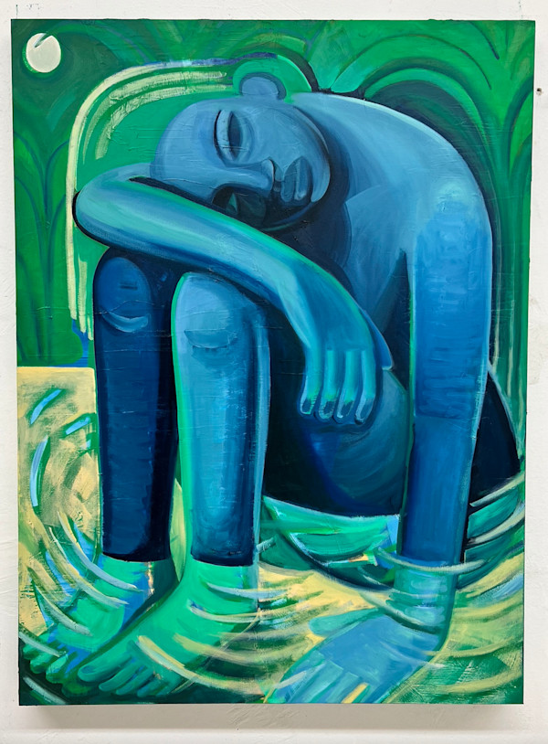 Blue Body Bather by Lyndy Bazile