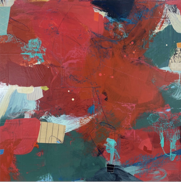 Brick Red & Pine Green by Megan Woodard Johnson, Image 1.