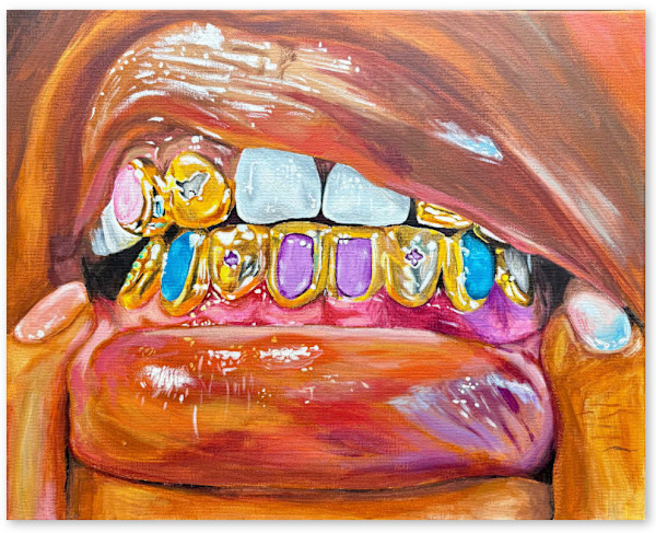 Grillz - 16 x 20 Handsigned Digital Print by Nia Terry