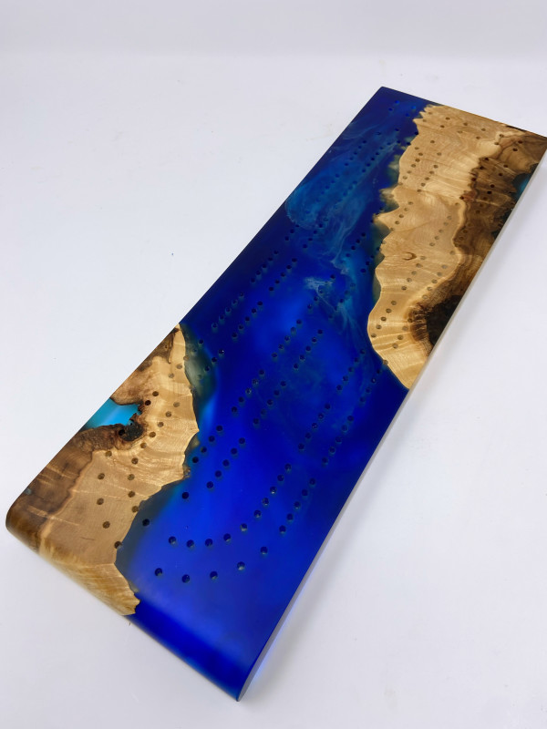 Undertow Cribbage Board by Mt. Hood Craft & Ron Purvis Art