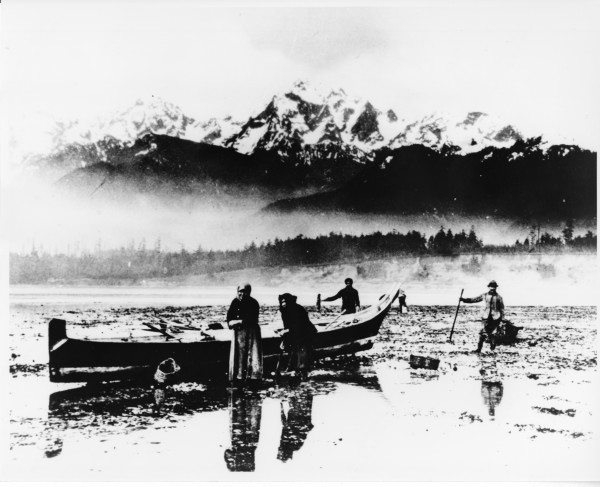 Prince Family Clam Digging, Port Townsend, WA by Charlotte Watts