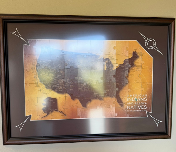 American Indians Puzzle Map by Creative Framing