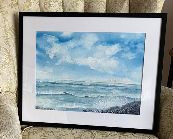 Cloudy Day at Sea by Nancy Cameron Art, Image 1.