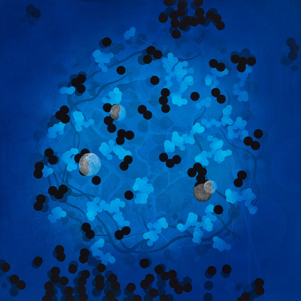 Blue Clusters 5 by Michelle Concepción
