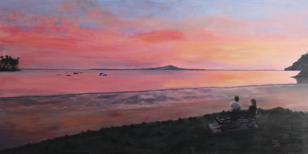 Tranquil Torbay Sunset by Anne Cowell