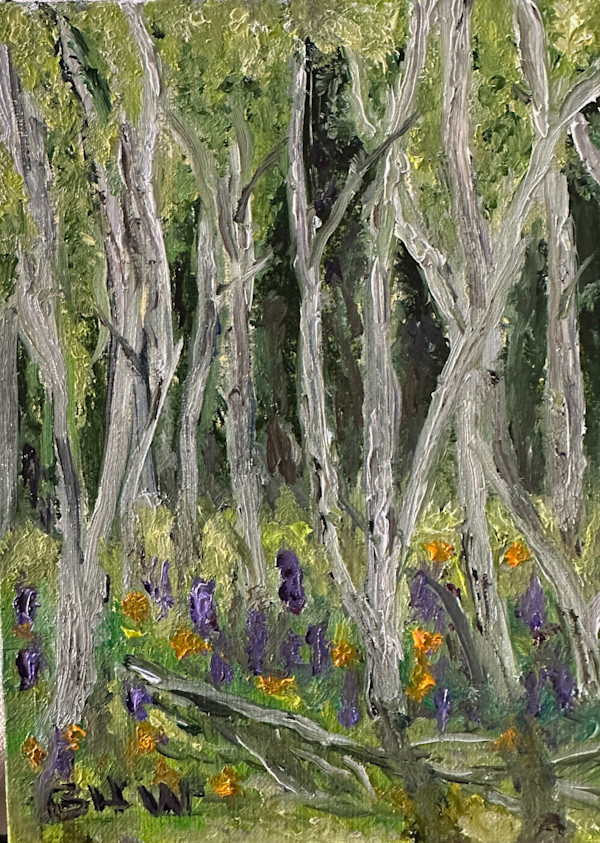 Aspens in Spring 1 of 2 by Brian Hugh Wagner