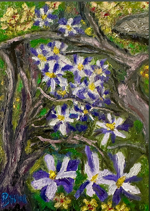 Columbine in Wood by Brian Hugh Wagner