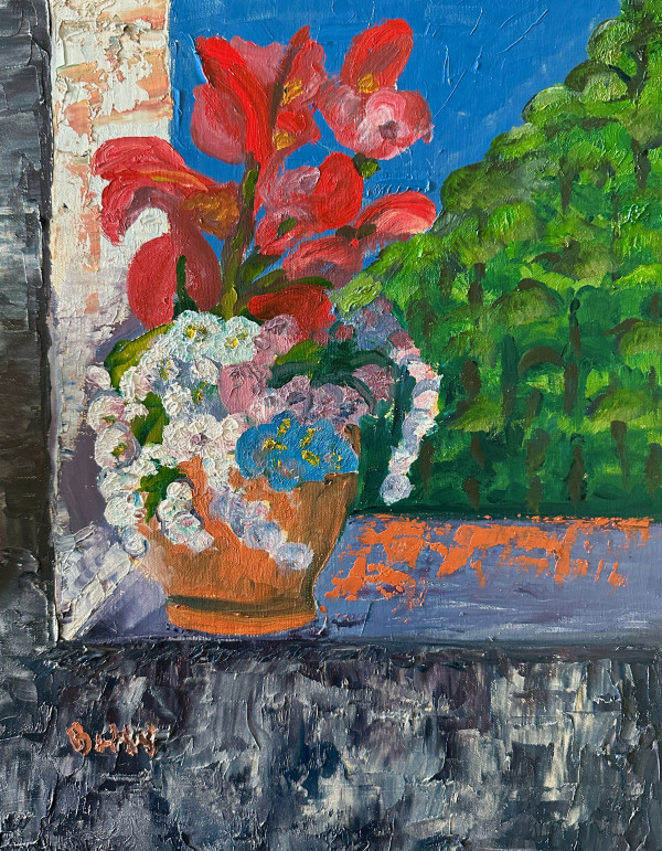 Flowers on the Sill by Brian Hugh Wagner