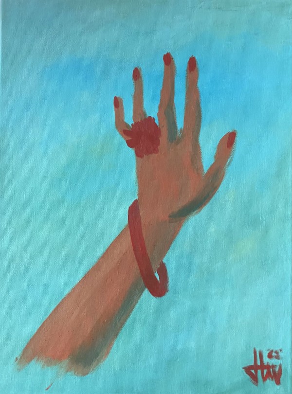 Hand with a ring by Jana Hrivniakova Wagner
