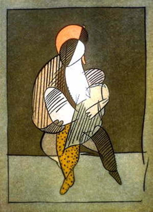 MOTHER WITH BLANKET