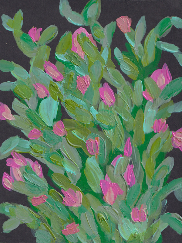 Christmas Cactus 1 by Kimberly McGraw Moore