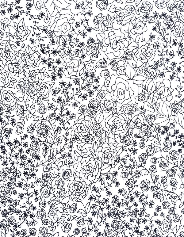 Climbing Rose & Jasmine by Kimberly McGraw Moore