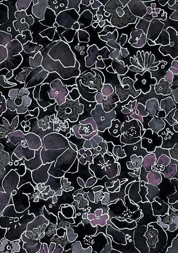 Dark Floral Mix by Hannah Rosenberg