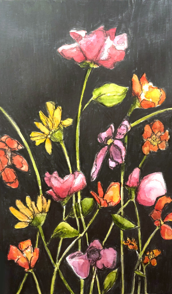 Graphite Flowers by Hannah Rosenberg