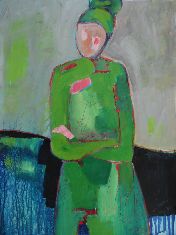 Lady in the Green Dress by Patt Scrivener AFCA