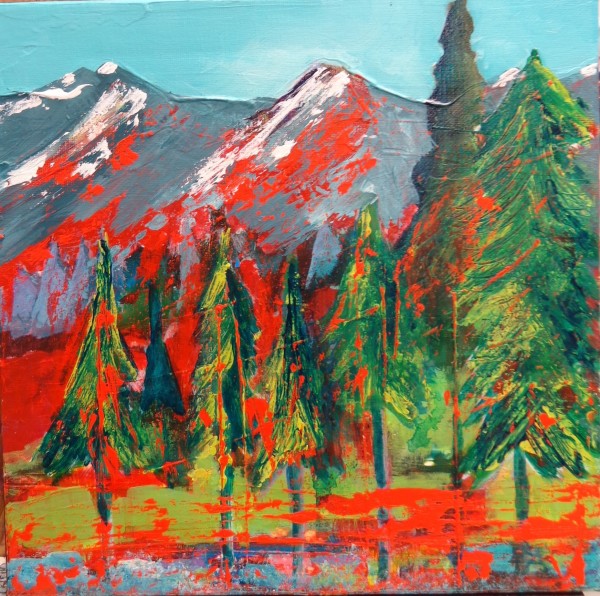 Mountain Scene by Patt Scrivener AFCA