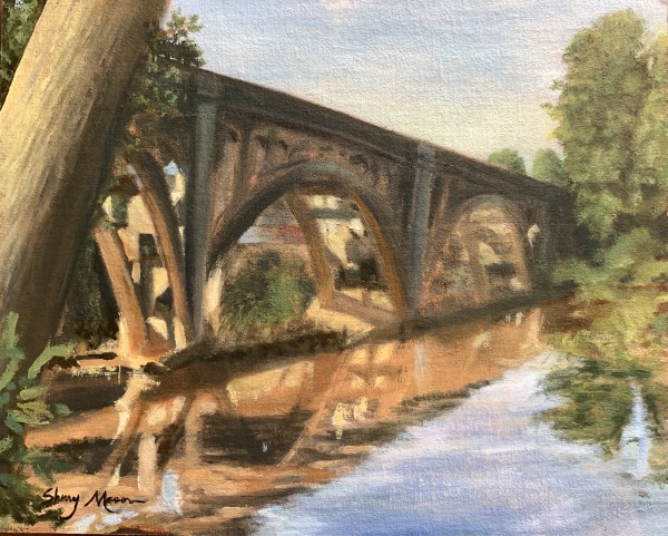 Old Yadkin River Bridge by Sherry Mason Art
