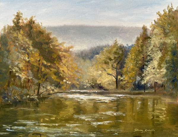 "Riverside Cascades" by Sherry Mason