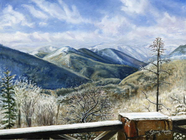 Snowbird Mountain - Lodge View by Sherry Mason