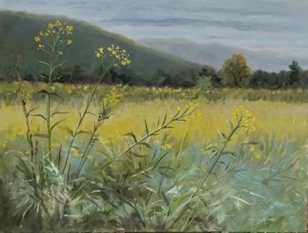 Field of Dreams ,  plein air by Sherry Mason