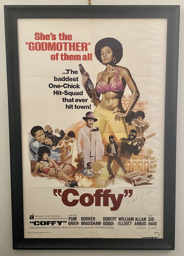Coffey Movie poster signed by Director Jack Hill