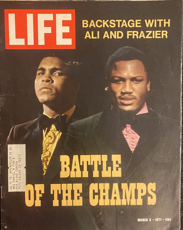 Life Magazine: Backstage with Ali and Frazier-Battle of the Champs