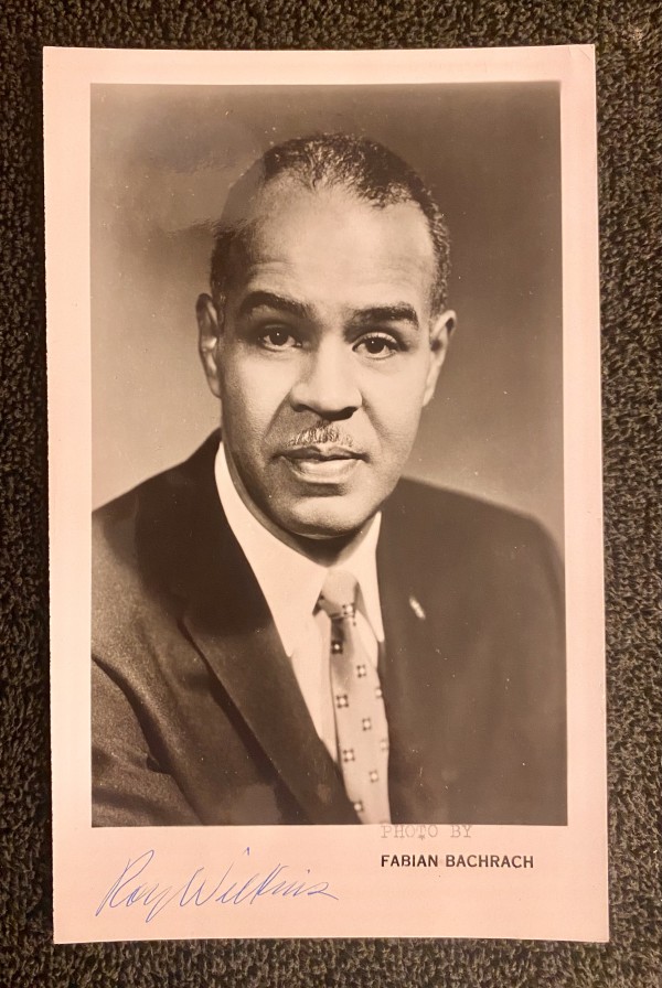 Roy Wilkins, NAACP Executive Director-signed photo by Fabian Bachrach