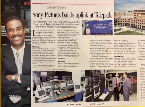 George Davis "Keylines Magazine in Singapore feature and photos" 1997