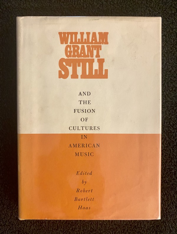 William Grant Still signed and inscribed book and benefit concert flyer by Robert Bartlett Haas