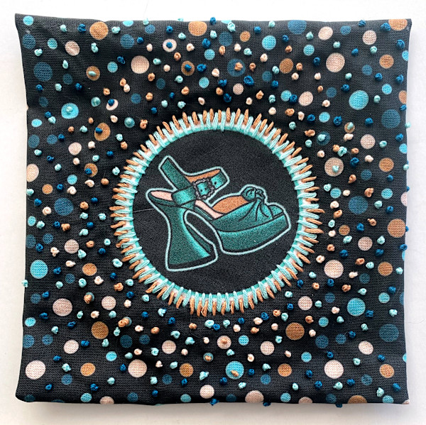 Fluevog Dee Embroidery by Anne M Bray