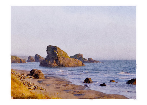 Rocks, Oregon Coast by Anne M Bray