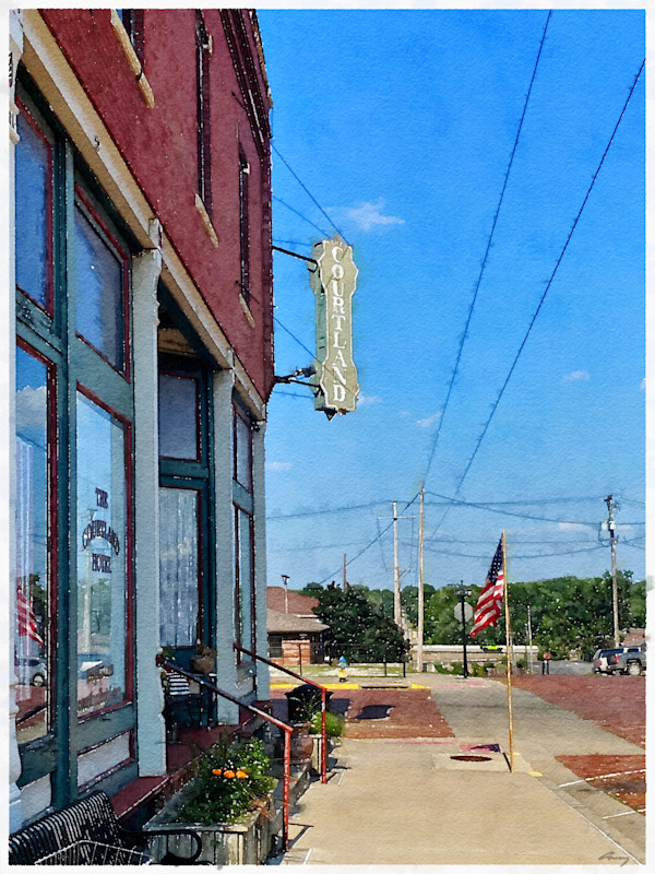 The Courtland, Fort Scott, Kansas by Anne M Bray