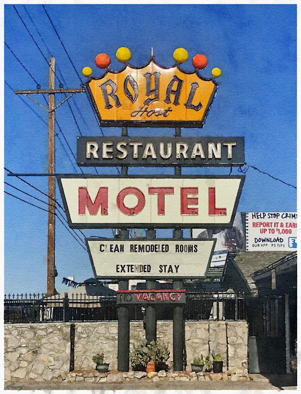 Royal Motel, Las Cruces, New Mexico by Anne M Bray