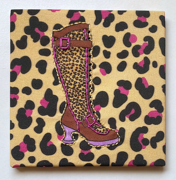 Fluevog Sugarcandy Embroidery by Anne M Bray