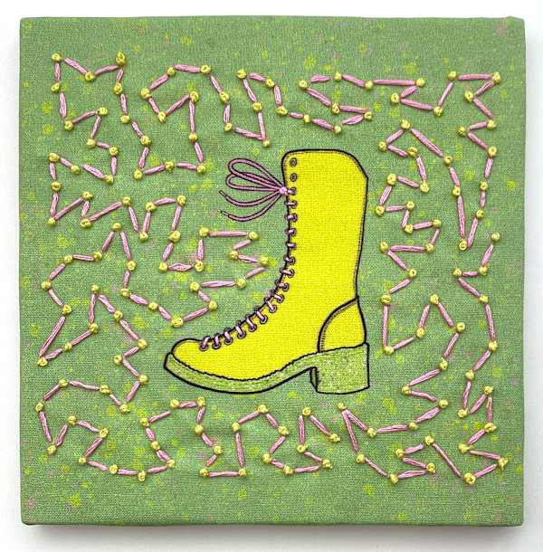 Fluevog Vagabond Embroidery by Anne M Bray