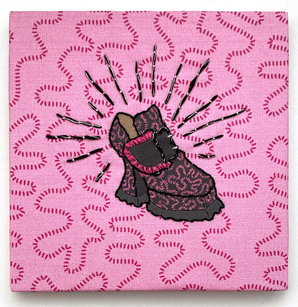 Fluevog Ruffle Elektra Embroidery by Anne M Bray