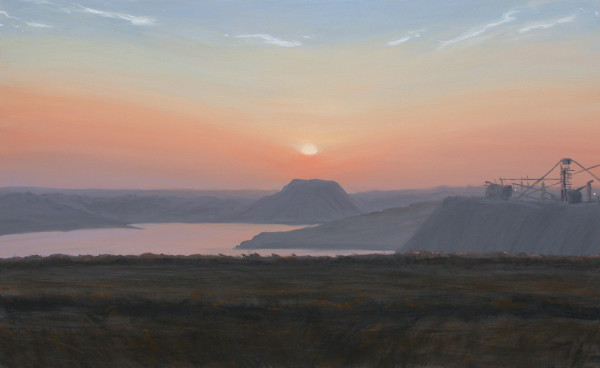 Gravel Pit Sunset by Anne M Bray