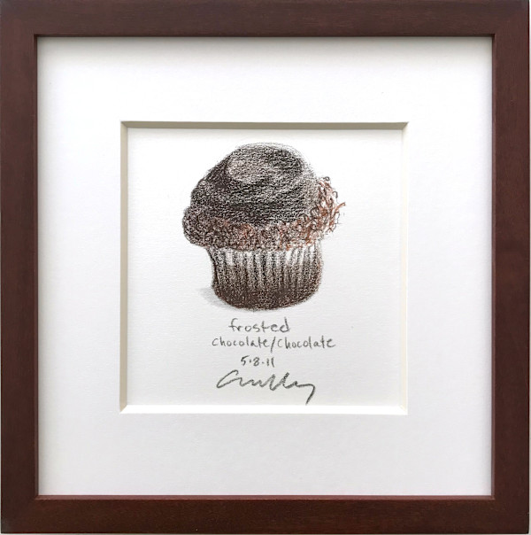 Frosted Chocolate Chocolate Cupcake by Anne M Bray