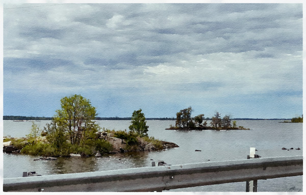 Rainy Lake Ontario by Anne M Bray